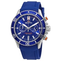 Seapro MEN'S Thrash Chronograph Silicone Blue Dial Watch SP0332
