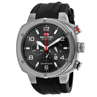 Seapro MEN'S Guardian Chronograph Silicone Black Dial Watch SP3341