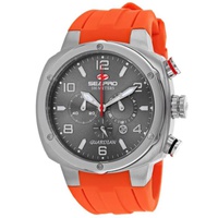 Seapro MEN'S Guardian Chronograph Silicone Grey Dial Watch SP3344