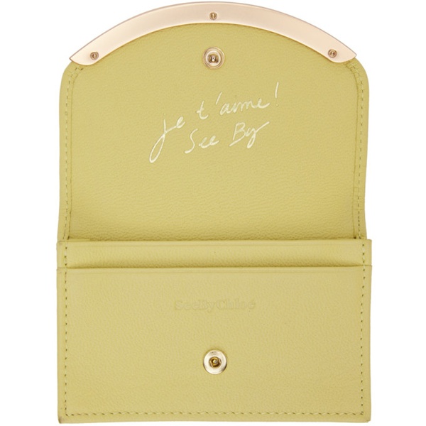 See by Chloe Yellow Lizzie Wallet 241373F040005