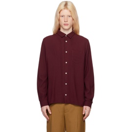 Sefr Burgundy Hampus Shirt 241491M192005
