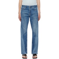 Sefr Blue Twisted Cut Jeans 232491M186003