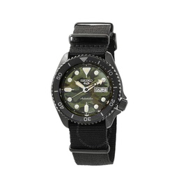 Seiko 5 Sports Automatic Green CA모우 MOUFLAGE Dial Mens Watch SRPJ37K1