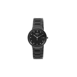 Seiko MEN'S 에센셜 Essentials Stainless Steel Black Dial Watch SUR489