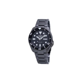 MEN'S Seiko 5 Sports Stainless Steel Black Dial Watch SRPD65K1