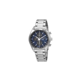 Seiko MEN'S Chronograph Stainless Steel Blue Dial Watch SSC801