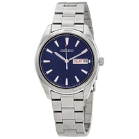 Seiko MEN'S Quartz Stainless Steel 1 Blue Dial Watch SUR341P1