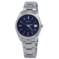 Seiko MEN'S Classic Titanium Blue Dial Watch SUR373