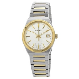 Seiko MEN'S Classic Stainless Steel White Dial Watch SUR558P1