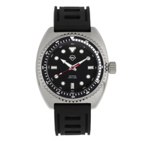 Shield MEN'S Dreyer Silicone Black Dial Watch SLDSH107-2