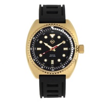 Shield MEN'S Dreyer Silicone Black Dial Watch SLDSH107-5