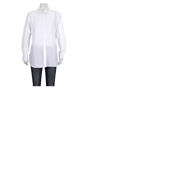  시스 마잔 Sies Marjan Ladies Sander Crinkled Poplin Shirt 11CR3012-CHALK