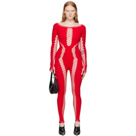 Sinead Gorey Red Cut Out Jumpsuit 241483F070004