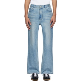 솔리드 옴므 Solid Homme Blue Five-Pocket Jeans 241221M186003