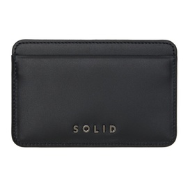 솔리드 옴므 Solid Homme Black Solid Card Holder 241221M163000