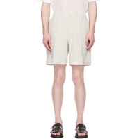 솔리드 옴므 Solid Homme 오프화이트 Off-White Flap Pocket Shorts 241221M193017