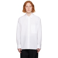 솔리드 옴므 Solid Homme White Embroidered Shirt 232221M192007