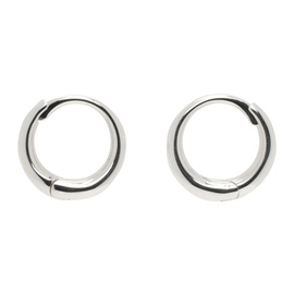 소피 부하이 Sophie Buhai Silver Medium Nouveau Hoop Earrings 241942F022025
