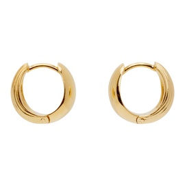 소피 부하이 Sophie Buhai Gold Reversible Hinged Hoop Earrings 241942F022028