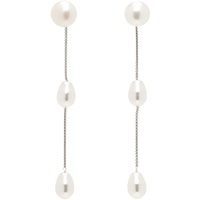 소피 부하이 Sophie Buhai Silver Small Pearl Drop Earrings 241942F022012