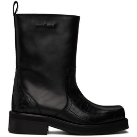 소울랜드 Soulland Black Delaware Croco Boots 241621M228000