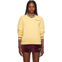 스포티 앤 리치 Sporty & Rich Yellow New Serif Sweatshirt 231446F100005