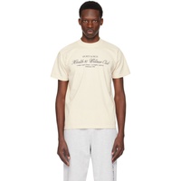 스포티 앤 리치 Sporty & Rich 오프화이트 Off-White H&W Club T-Shirt 242446M213000