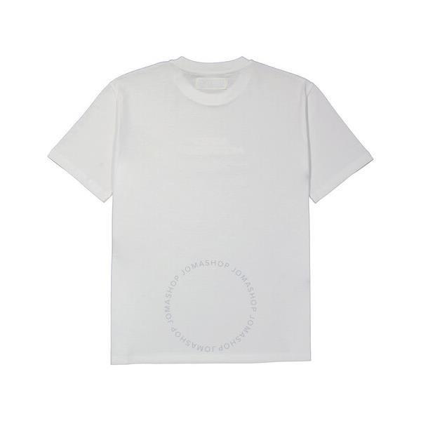 스텔라 맥카트니 스텔라 맥카트니 Stella Mccartney Ladies Pure White High Frequency Gel Logo Cotton T-Shirt 381701 SPW35-9000