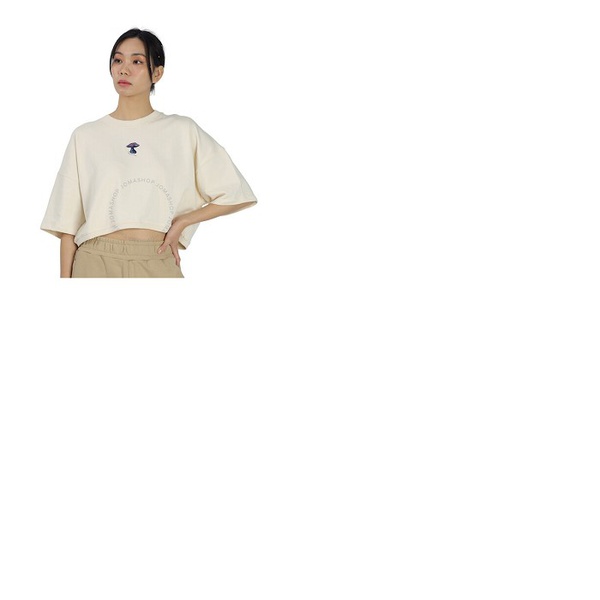 스텔라 맥카트니 스텔라 맥카트니 Stella Mccartney Ladies Mushroom Print Cropped Sweatshirt 6J0013 3SPW52-9200