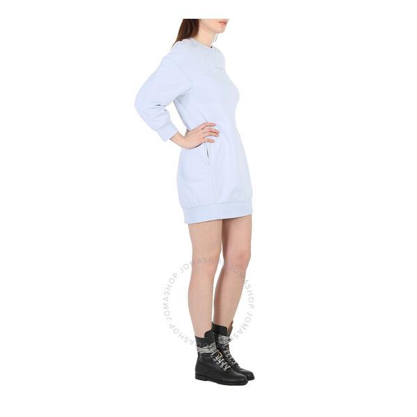 스텔라 맥카트니 스텔라 맥카트니 Stella Mccartney Ladies Pale Blue 3D Logo Sweatshirt Dress 604203 SPW32-4858