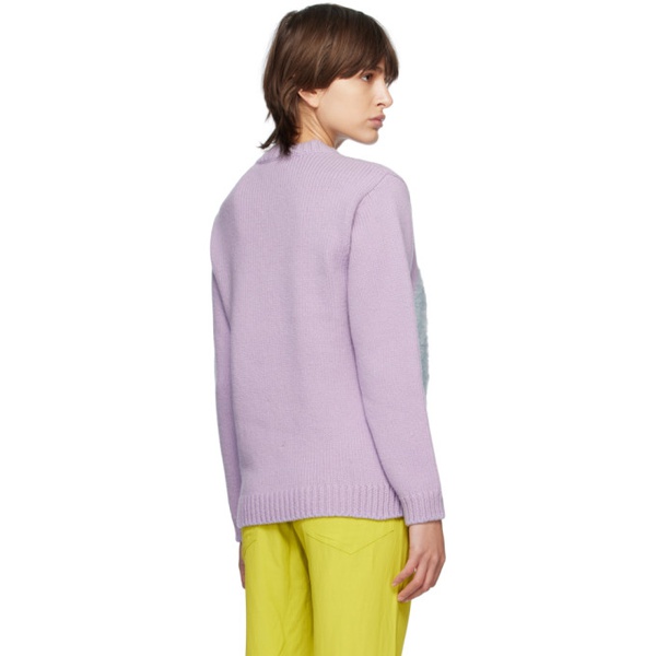 스텔라 맥카트니 스텔라 맥카트니 Stella McCartney Purple Intarsia Sweater 231471F096005