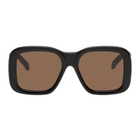 스텔라 맥카트니 Stella McCartney Black Oversized Square Sunglasses 241471F005008