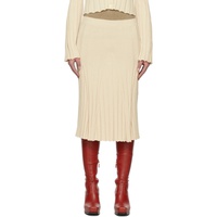 스텔라 맥카트니 Stella McCartney 오프화이트 Off-White Paneled Midi Skirt 231471F092002