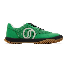 스텔라 맥카트니 Stella McCartney Green S-Wave Sport Mesh Paneled Sneakers 242471F128002