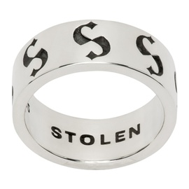 스톨렌 걸프렌드 클럽 Stolen Girlfriends Club Silver Narrow S-Logo Imprint Ring 221068M147096