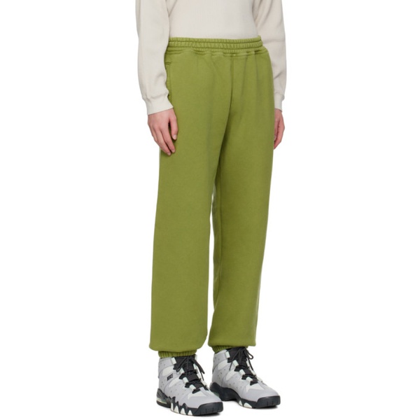  Stuessy Green Crackle Sweatpants 241353M190001