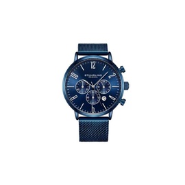 Stuhrling Original MEN'S Monaco Chronograph Stainless Steel Blue Dial Watch M16251