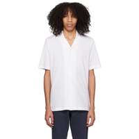 선스펠 Sunspel White Riviera Shirt 231128M192007