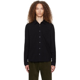 선스펠 Sunspel Black Patch Pocket Shirt 241128M192013