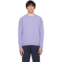 선스펠 Sunspel Purple Crewneck Sweatshirt 231128M204003
