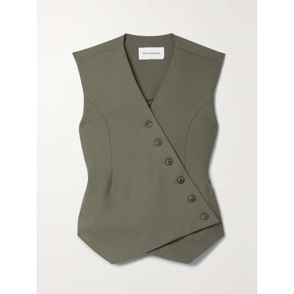  프랭키 샵 THE FRANKIE SHOP Maesa asymmetric woven vest 790699960