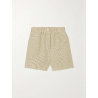 프랭키 샵 THE FRANKIE SHOP Lui embroidered pinstriped poplin shorts 790762019