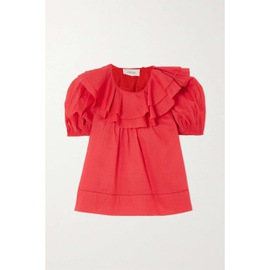 The GREAT. The Sunrise ruffled cotton-voile blouse 790729495