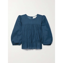 The GREAT. The Daze pleated cotton-voile blouse 790755900