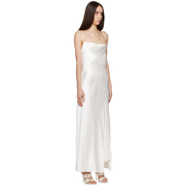  THIRD FORM White Split Slip Maxi Dress 231477F055003