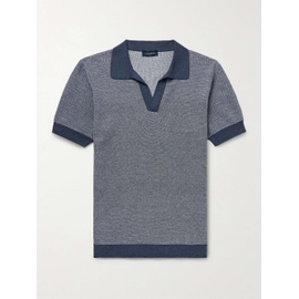 THOM SWEENEY Birdseye Cotton and Linen-Blend Polo Shirt 1647597335377822