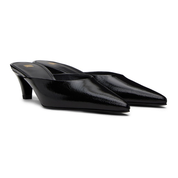  TOTEME Black The Patent Leather Mule Heels 241771F122001