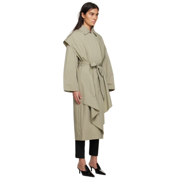  TOTEME Beige Layered Trench Coat 231771F067001