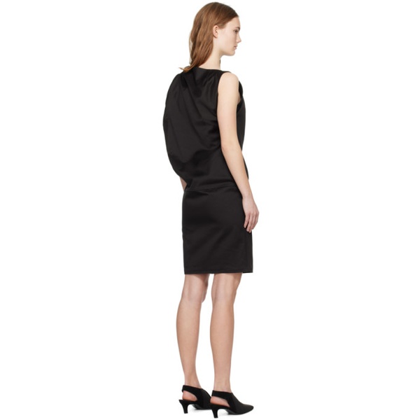  TOTEME Black Shoulder-Twist Midi Dress 241771F054007