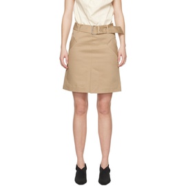 TOTEME Taupe Trench Miniskirt 241771F090001